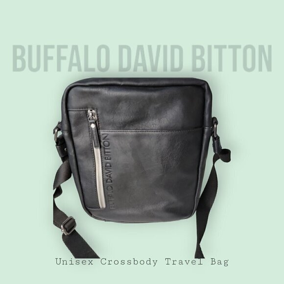 Buffalo David Bitton Unisex Crossbody Travel Bag - Great Organizing Bag - Picture 1 of 8